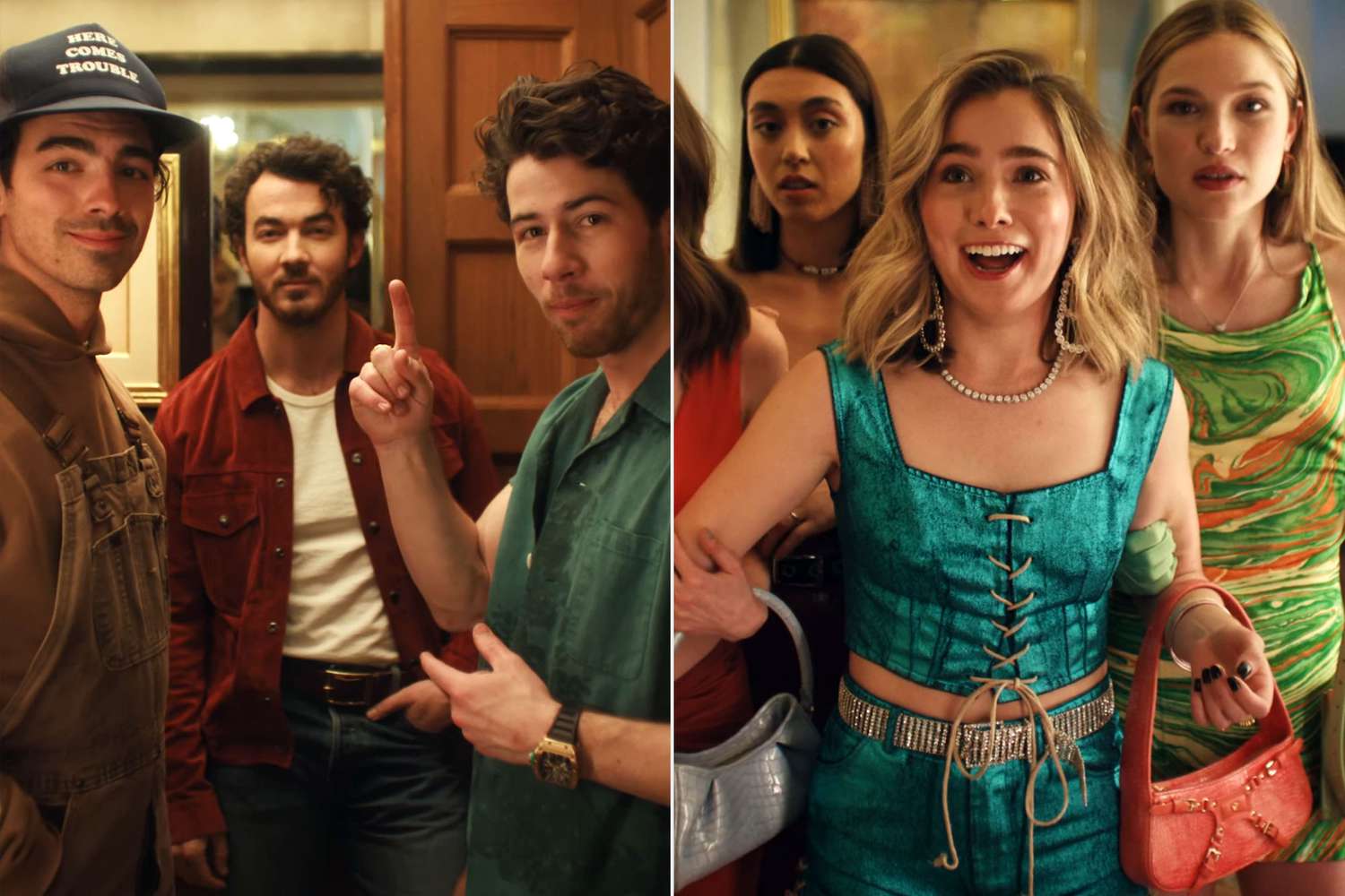 ‘White Lotus’ star Haley Lu Richardson freaks out in Jonas Brothers music video