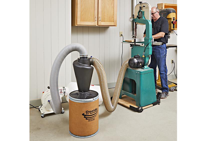 Mobile Dust Collection Storage System 5Gal Bucket Hose Work Shop Air Cleaner New 