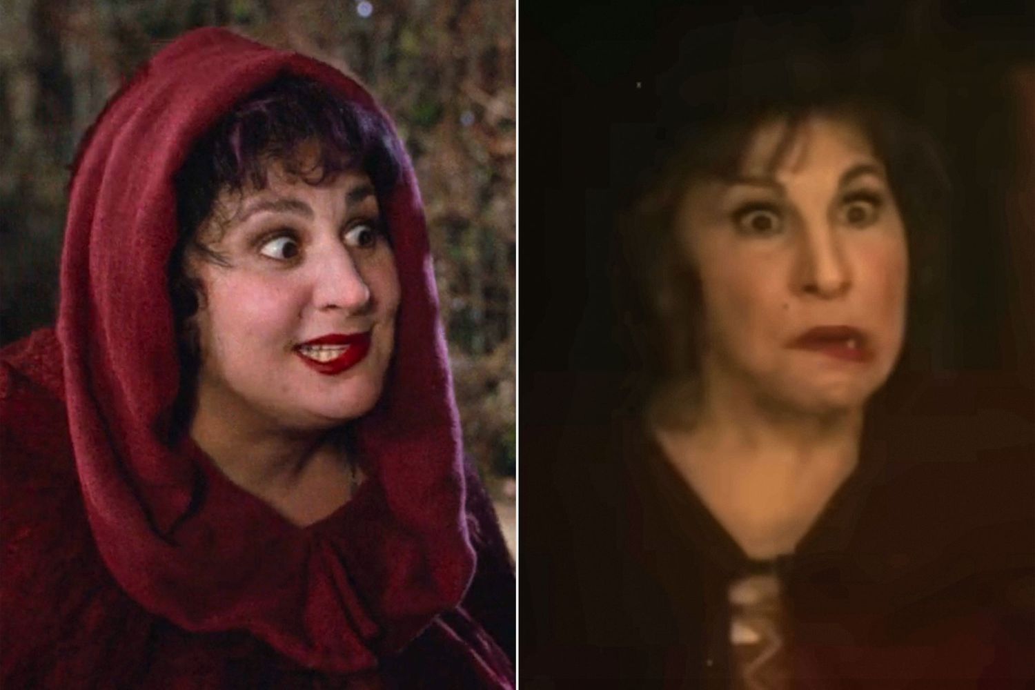 Kathy Najimy explains why Mary's crooked mouth is on the other side in 'Hocus Pocus 2'