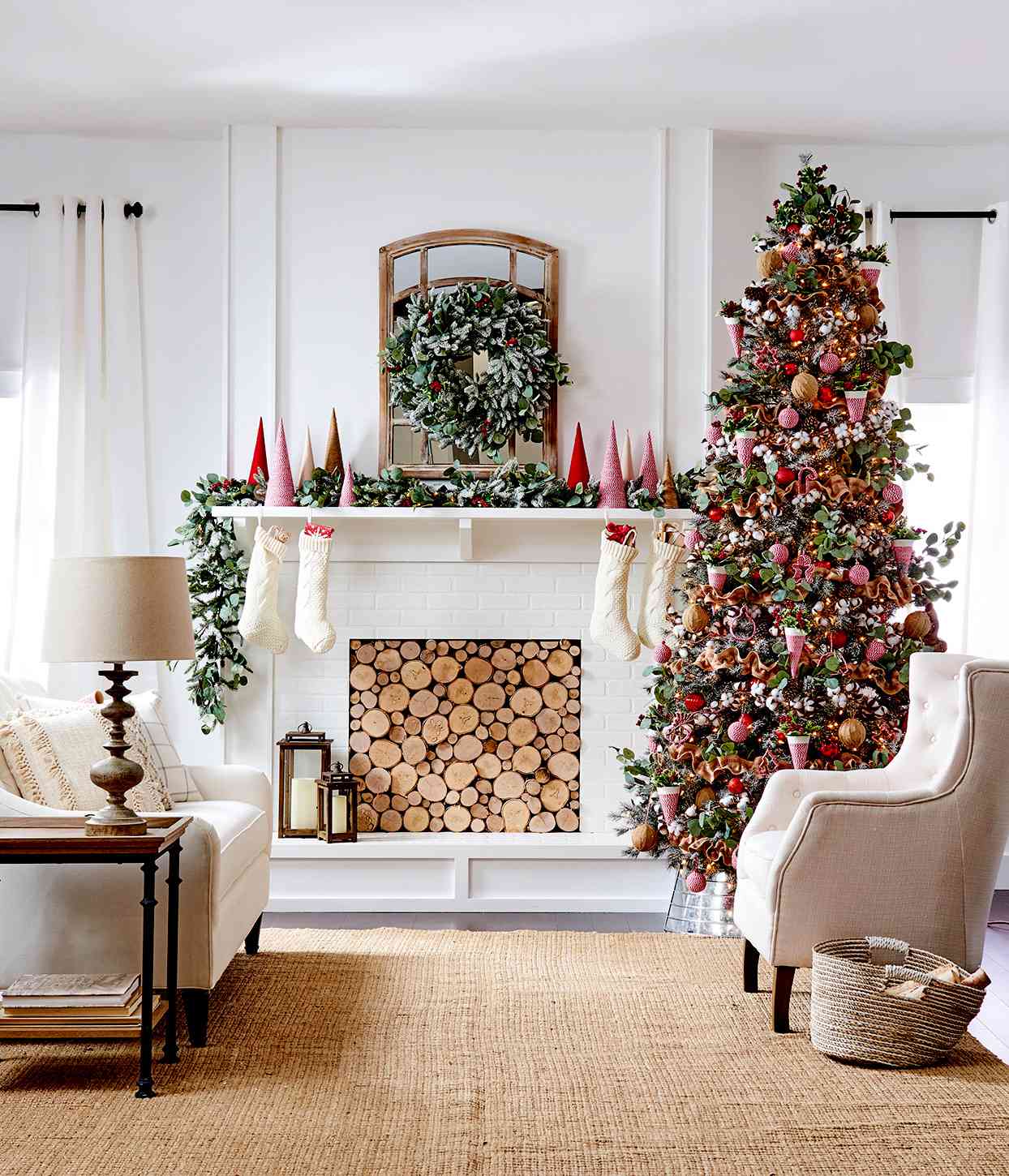 Metal Farmhouse Christmas Tree Rustic Holiday Table Decor Mantel 23” 