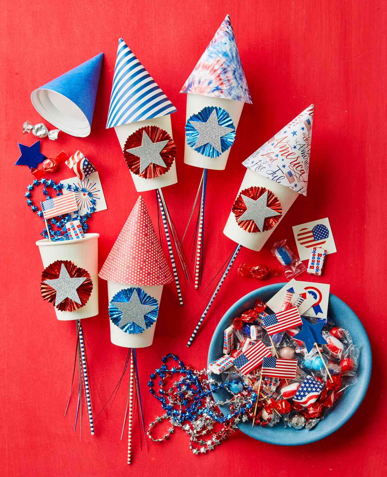 Easy DIY Fourth of July Tabletop Decorations