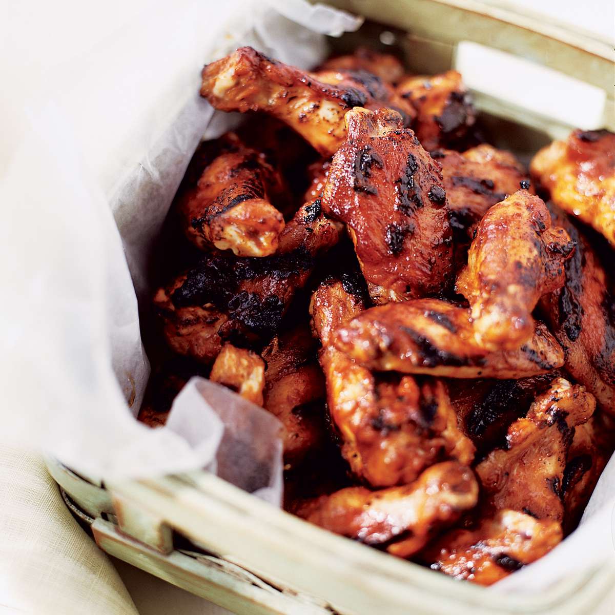 image of Lampe's Chicken Wings with Sweet-and-Spicy Pantry Sauce Recipe