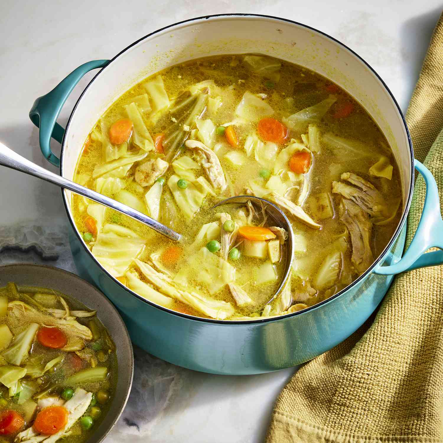 Curried Chicken & Cabbage Soup