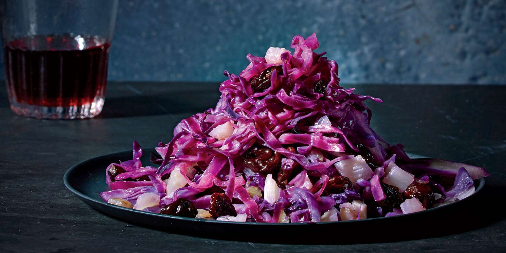 Red Cabbage Agrodolce with Dried Cherries Recipe