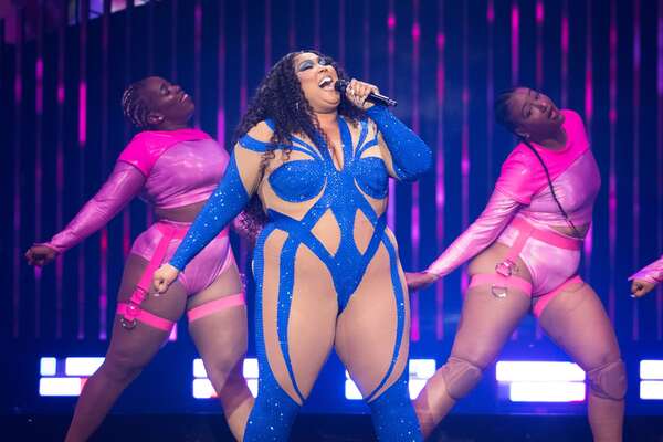 SUNRISE, FLORIDA - SEPTEMBER 23: Lizzo performs onstage during the opening night of The Special Tour at FLA Live Arena on September 23, 2022 in Sunrise, Florida. (Photo by Jason Koerner/Getty Images)