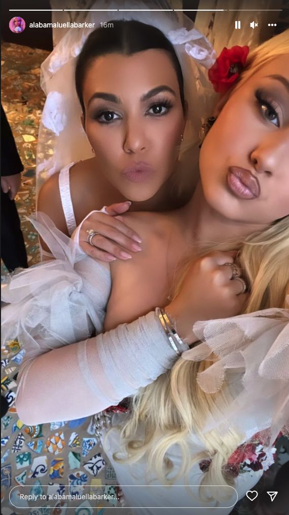 Kourtney Kardashian Poses with Travis Barker’s Daughter Alabama for Sweet Pre-Wedding Pic