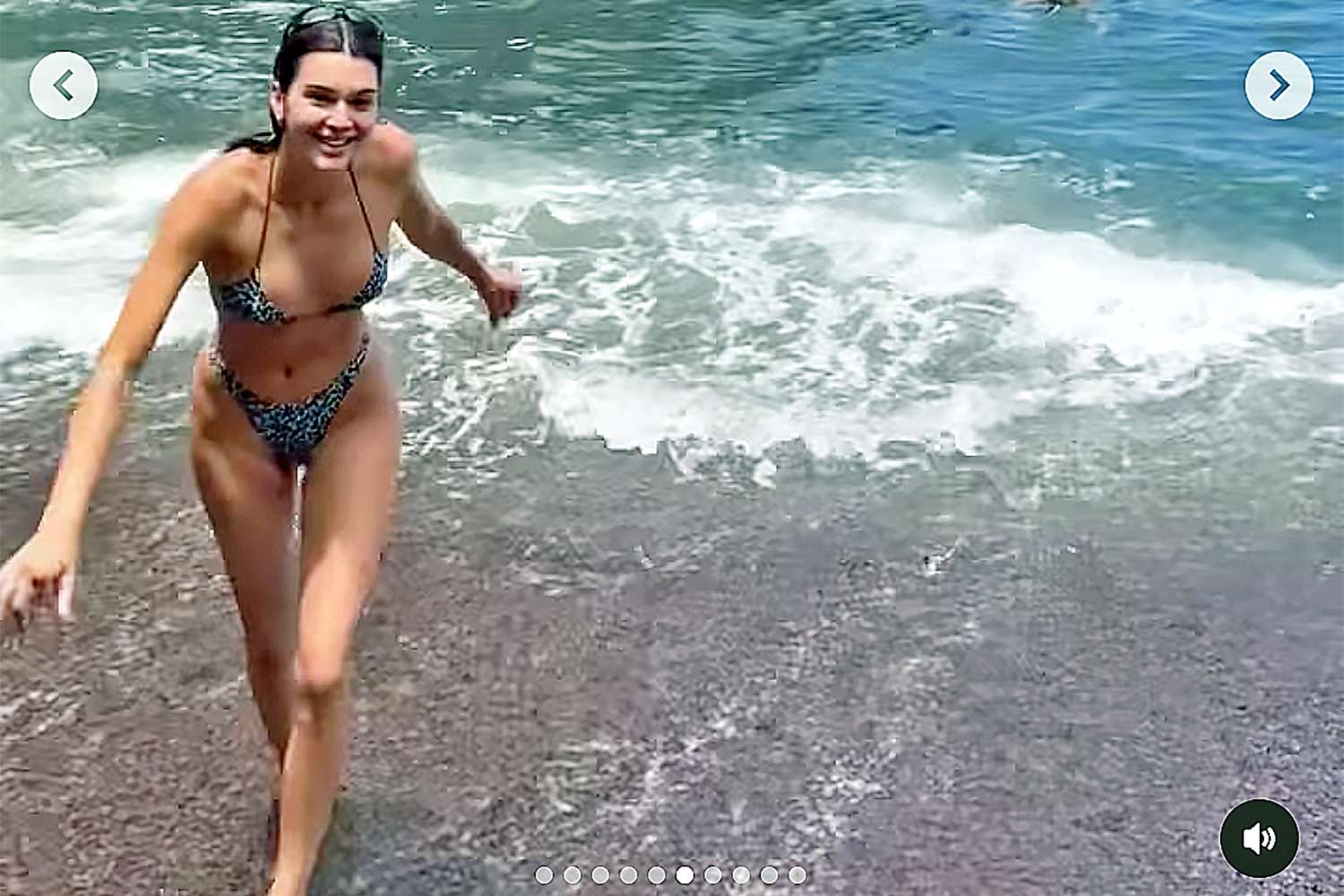 Kendall Jenner Rocks Multiple Floral Bikinis During Tropical Oceanside Getaway