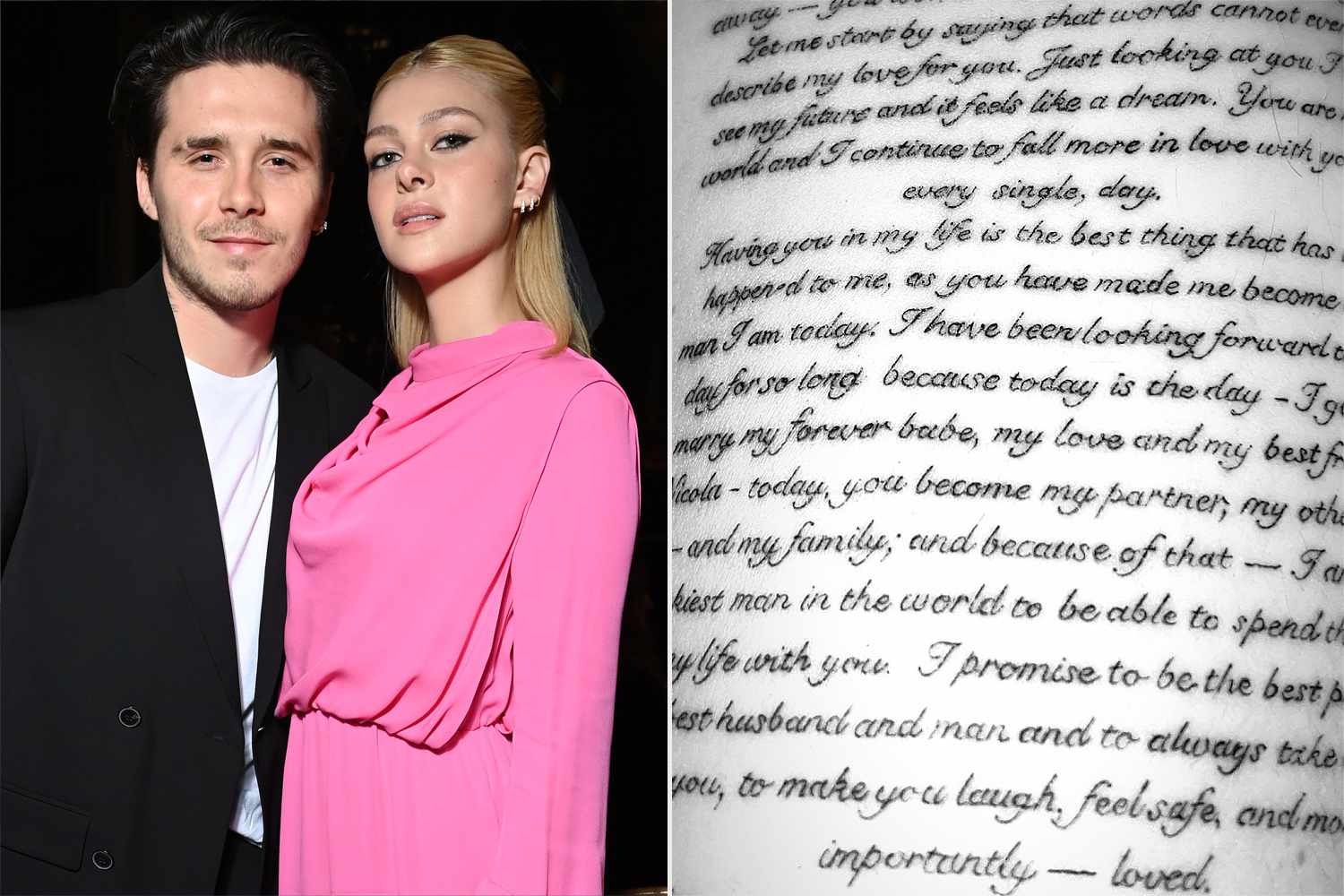 Brooklyn Beckham Pays Sweet Tribute to Wife Nicola Peltz with New Arm Tattoo of His Wedding Vows 