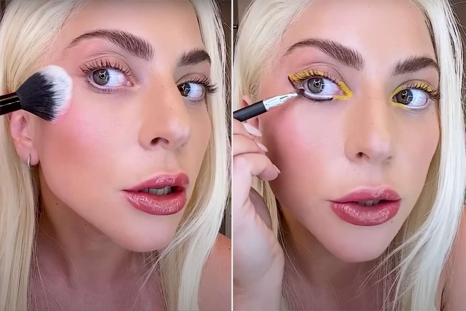 Lady Gaga Recreates Her Everyday Pastel-Hued Beauty Look in First-Ever Makeup Tutorial 