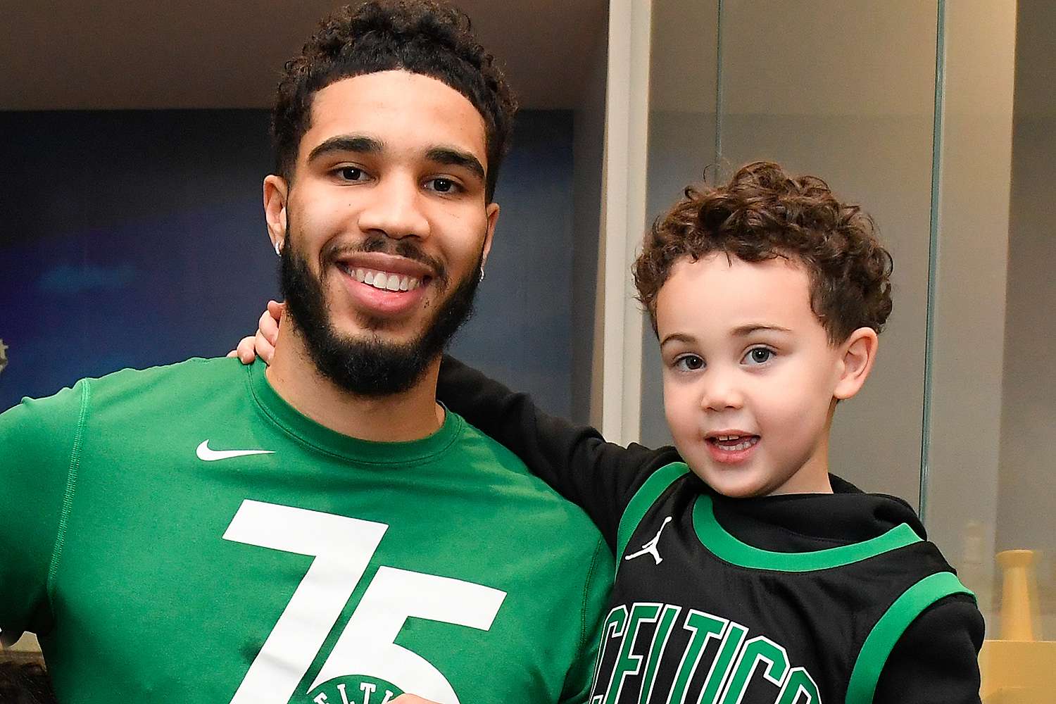 Jayson Tatum’s Son Skips Through Boston Celtics Locker Room: ‘Nothing Cooler Than This Dad’ Stuff
