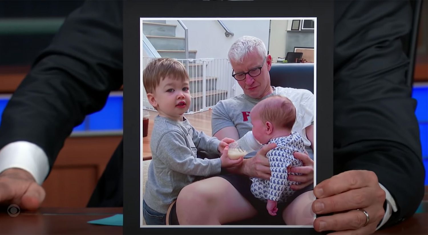Anderson Cooper Says He and Son Wyatt Make Fun of Newborn Son Sebastian