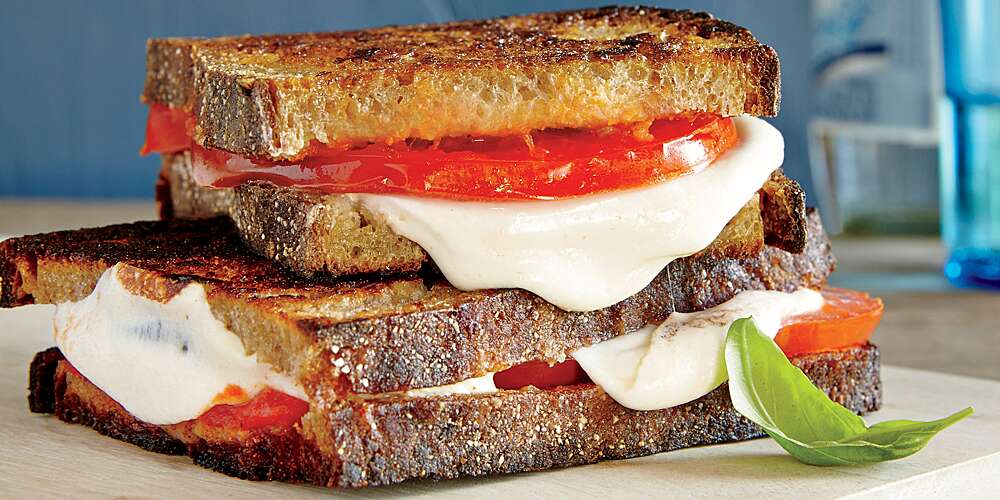 Grilled Margherita Sandwiches Recipe
