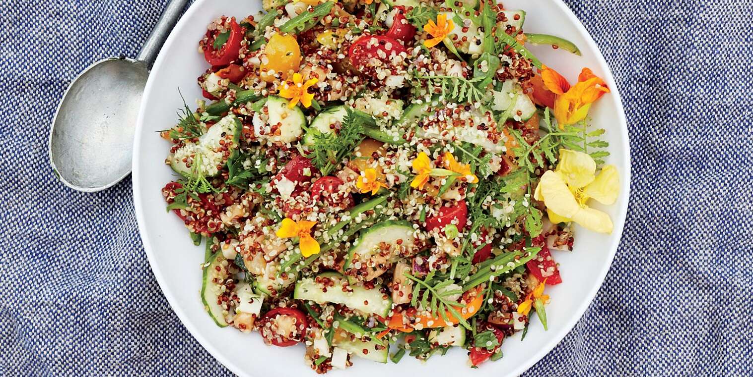 Sprouted Quinoa With Marinated Veggies