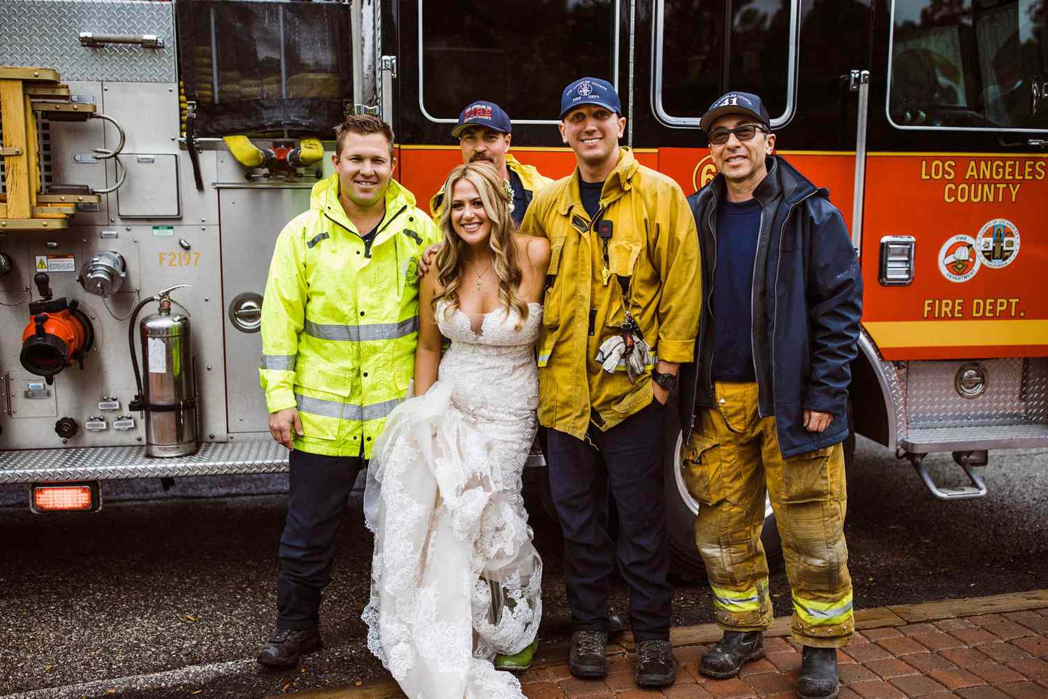 Fire Truck Firemen Rescue Tie Clip Blk Wedding Bar Clasp