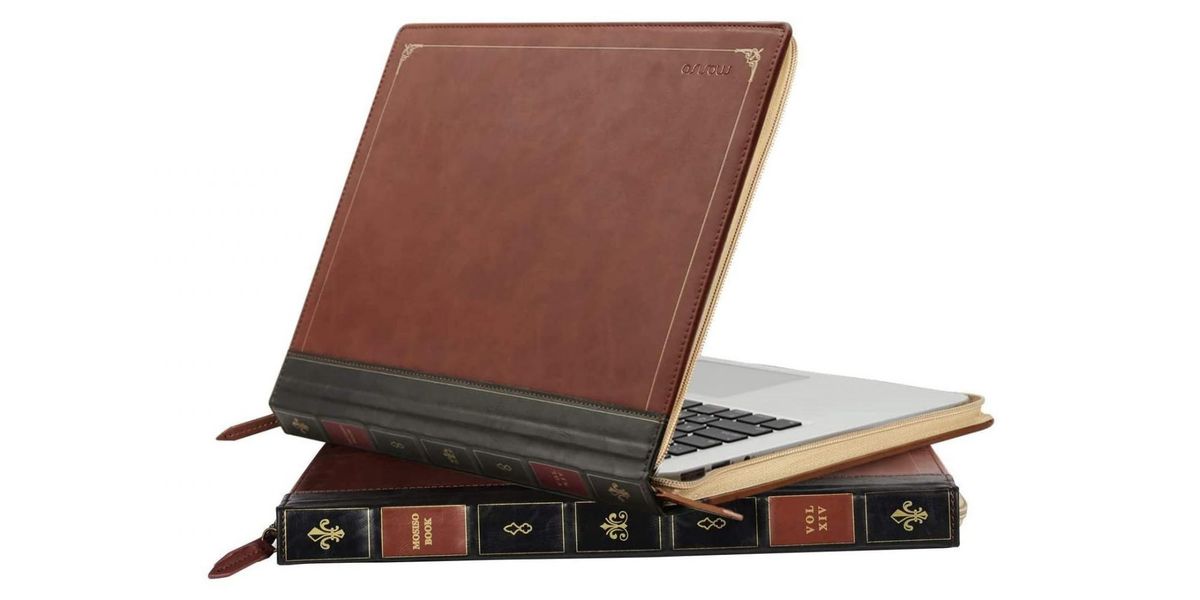 MOSISO Vintage Book Sleeve Cover Only for Newest 2018/2017/2016 MacBook Pro 15 I 