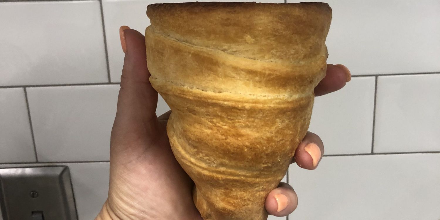 Croissant Ice Cream Cones