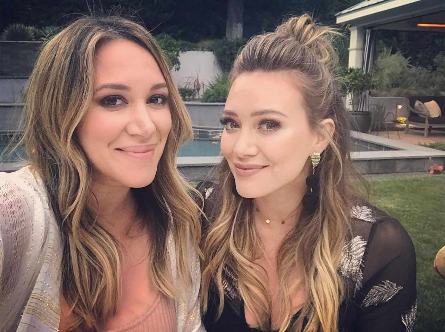 Hilary Duff Helps Pregnant Sister Haylie Celebrate New Baby | PEOPLE.com