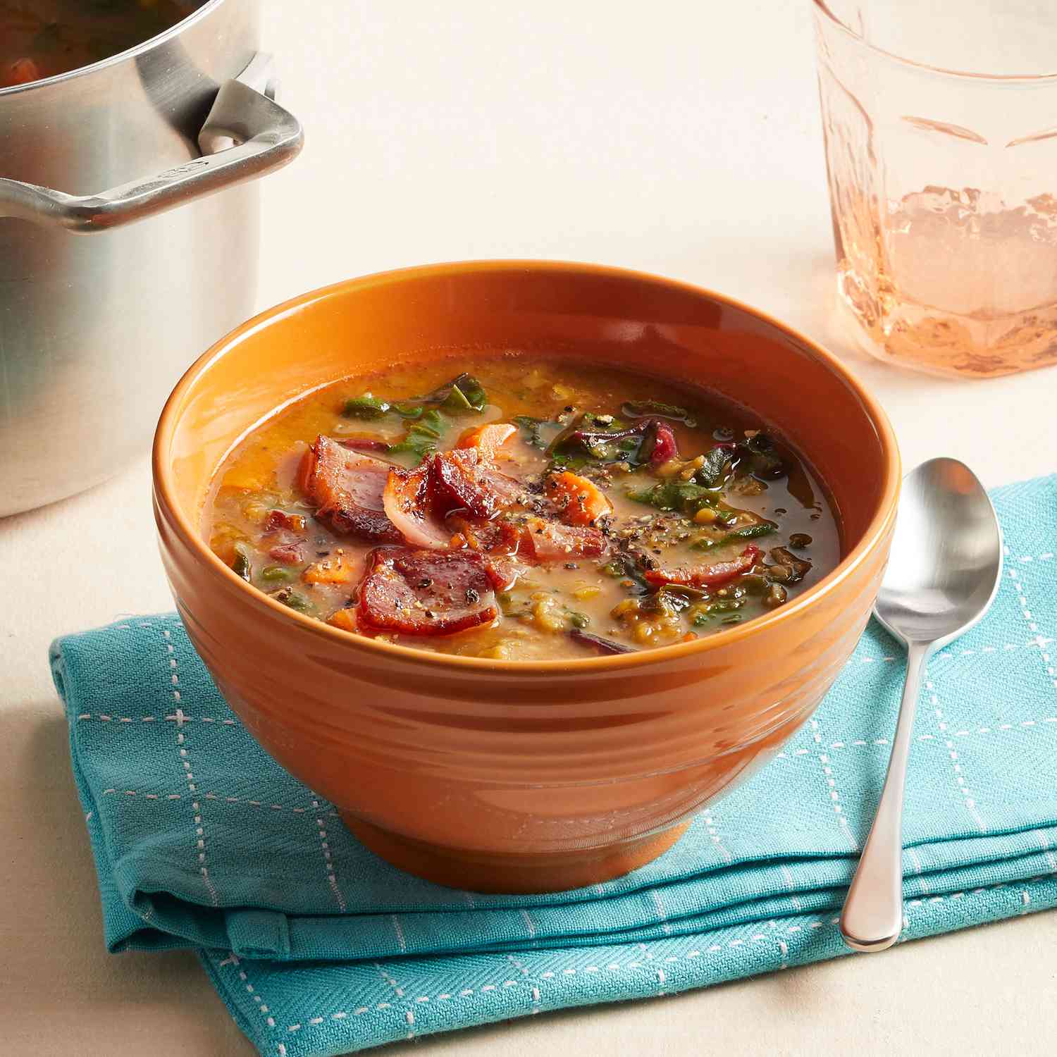 Smoky Bacon & Lentil Soup Recipe | EatingWell