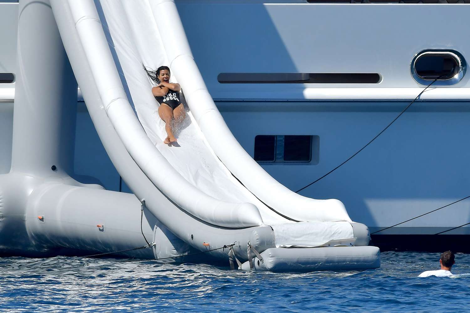 Leaked sofia richie sunbathes in leopard bikini on a yacht