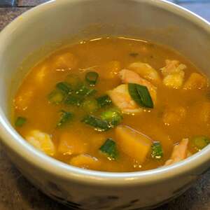 Kabocha Squash and Shrimp Soup