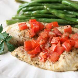 Baked and Poached Tilapia