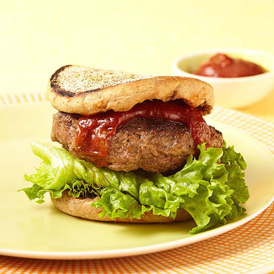 Moroccan Lamb Burgers with Spiced Ketchup