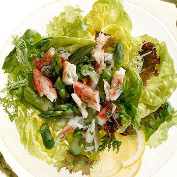 Tangy Asparagus-Crabmeat Salad