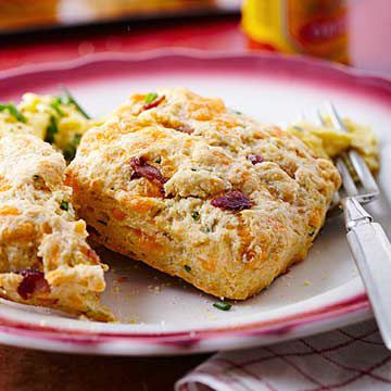 Bacon-Cheddar Cornmeal Biscuits