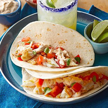 Tilapia Tacos with Chipotle Cream