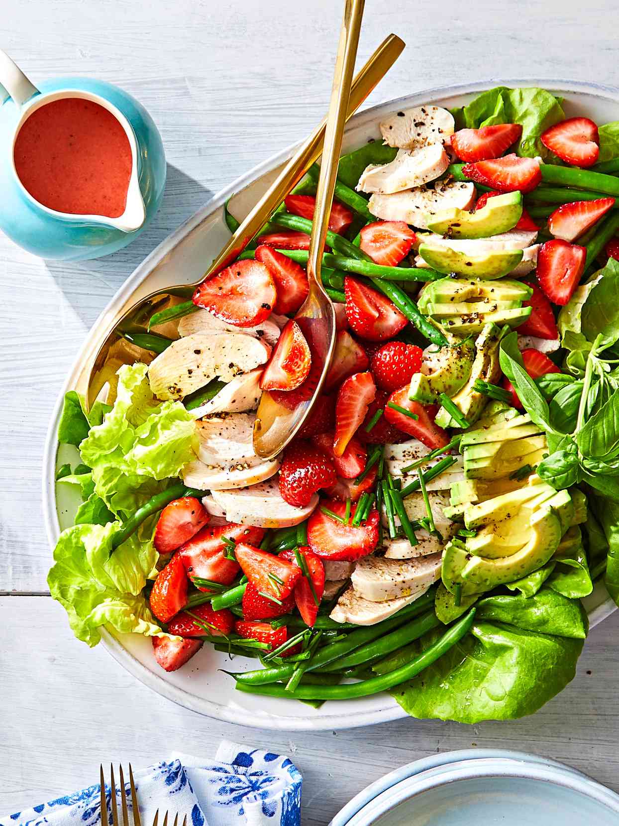 Summer Chicken Salad with Strawberry Vinaigrette
