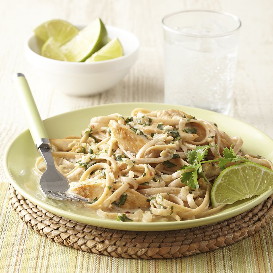 Creamy Coconut Lime Chicken with Pasta