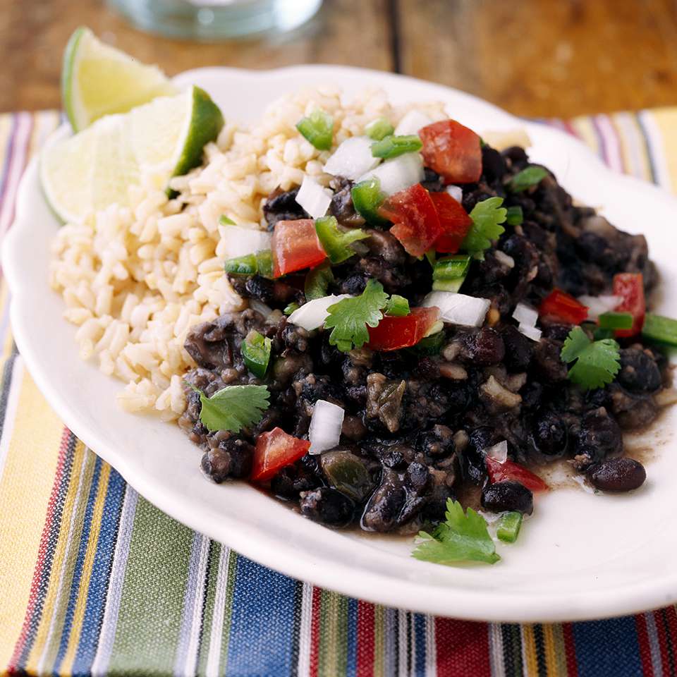 Cuban-Style Black Beans and Rice