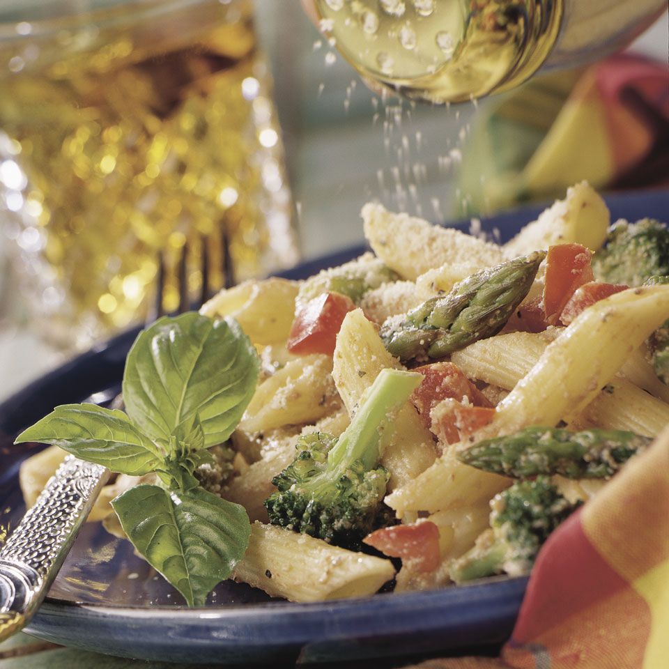 Pasta with Ricotta & Summer Vegetables