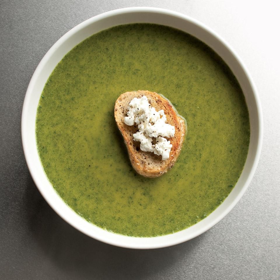 Spinach & Goat Cheese Bisque
