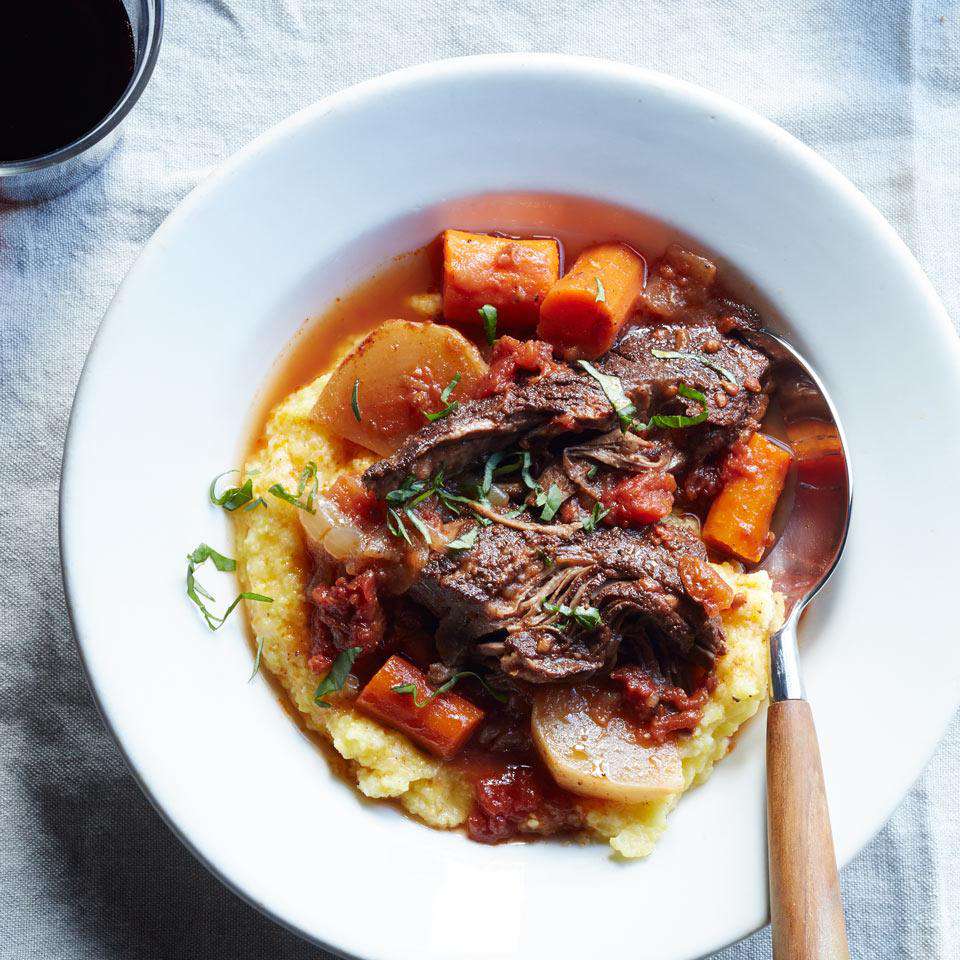 Slow-Cooker Braised Beef with Carrots & Turnips