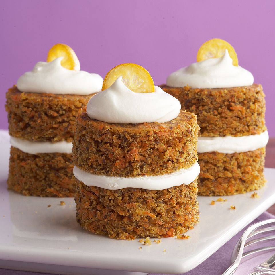 Carrot Cupcakes with Fluffy Cream Cheese Frosting