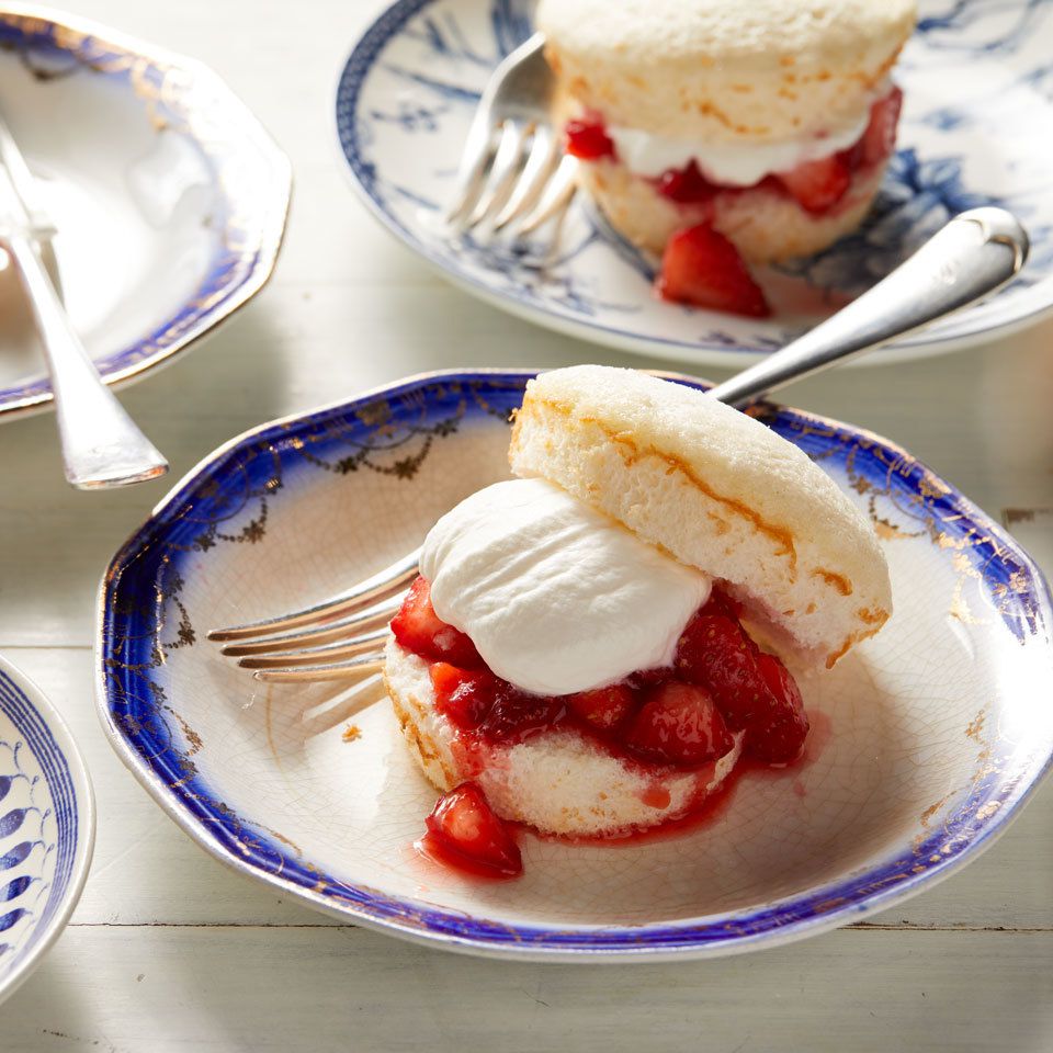 Mini Angel Food Strawberry Shortcakes