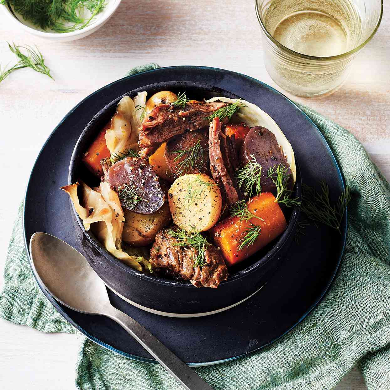 Slow-Cooker Chuck Roast with Potatoes & Carrots