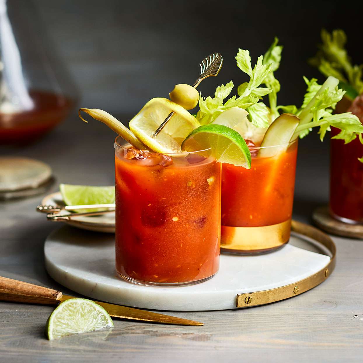 Spicy Pickled Bloody Marys