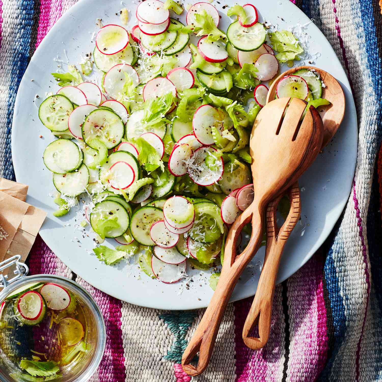 Radish, Celery & Cucumber Salad
