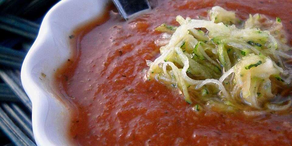 Fresh Tomato Zucchini Soup Recipe | Allrecipes