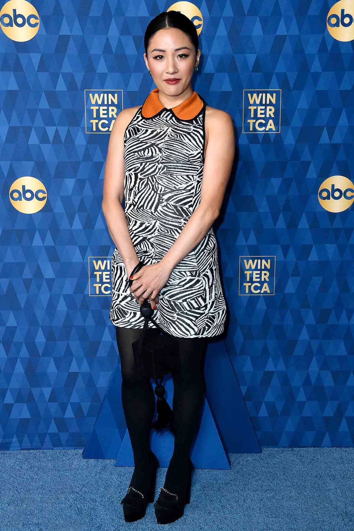 Constance Wu attends ABC Television's Winter Press Tour 2020 at The Langham Huntington, Pasadena on January 08, 2020 in Pasadena, California.