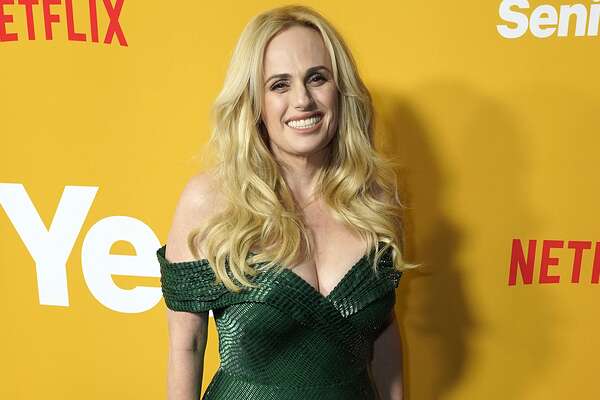 Rebel Wilson poses at the premiere of the Netflix film "Senior Year,"