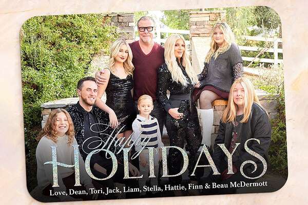 Tori Spelling holiday card