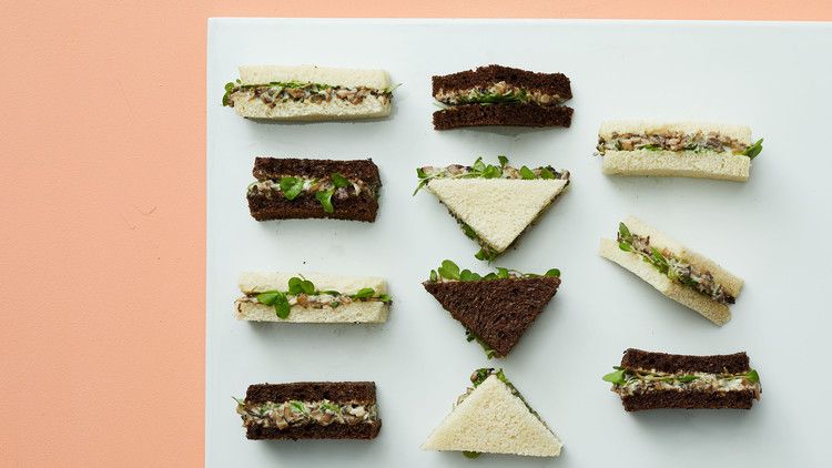 Vegan Mushroom Tea Sandwiches Recipe | Martha Stewart