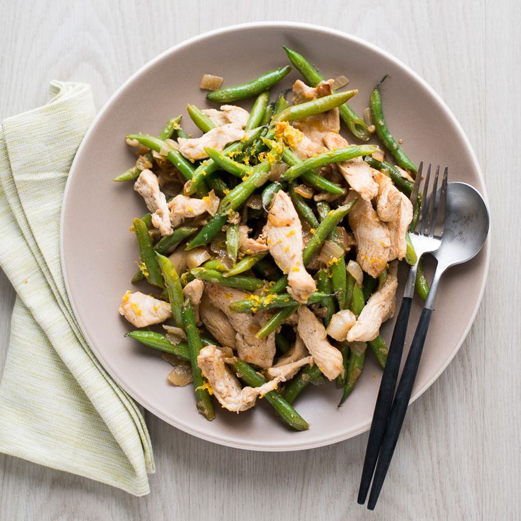 Meyer Lemon Chicken Stir-Fry with Green Beans Recipe - Todd Porter and ...