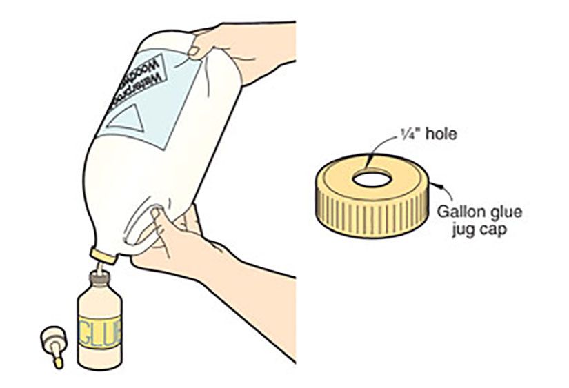 Smaller Hole Makes Glue Refills Spill-Free