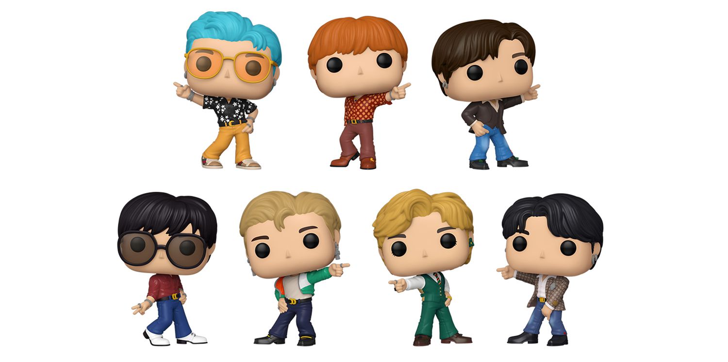 BTS 'Dynamite' Funko Pops are available at and Walmart EW.com