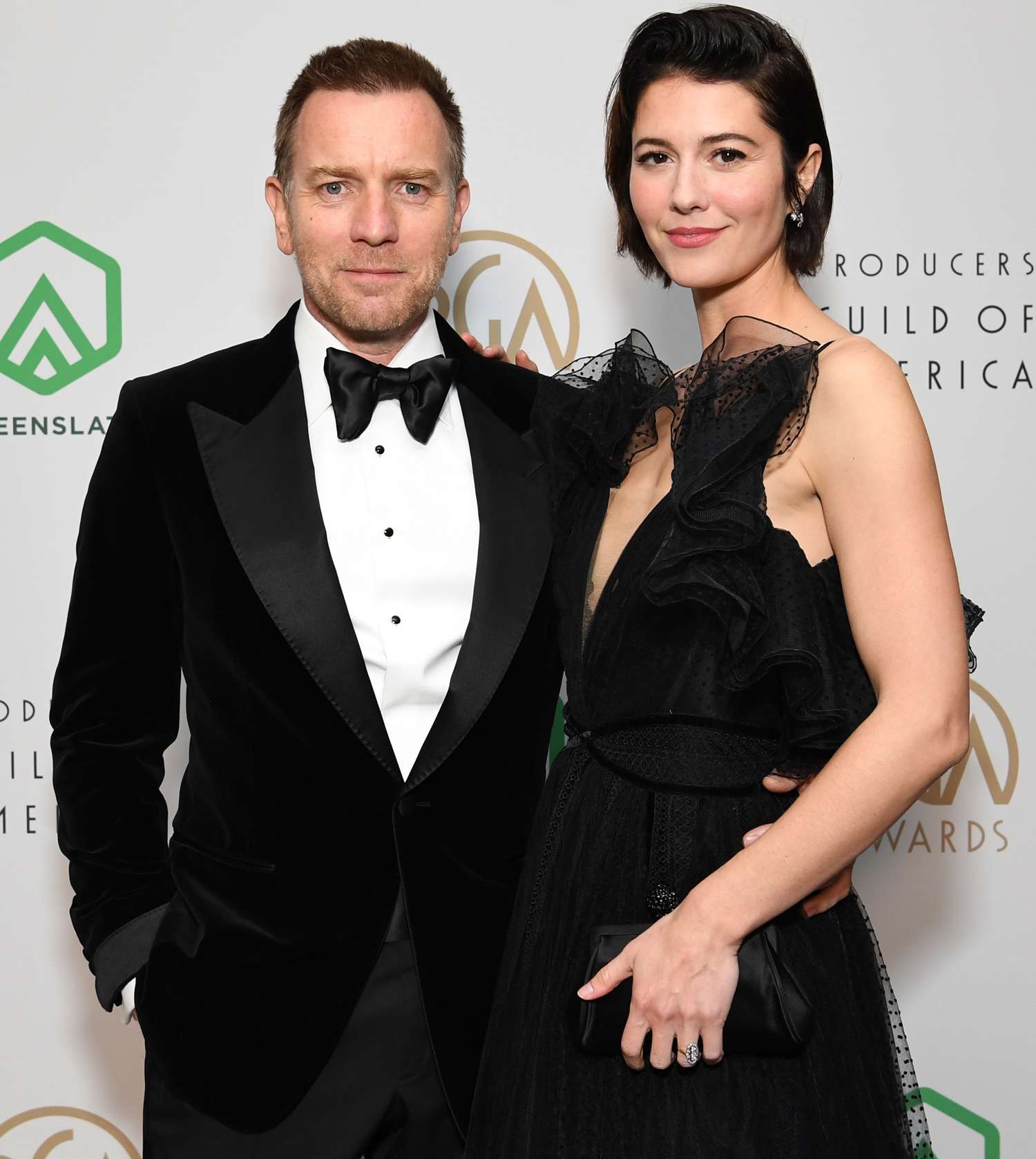Date Night! Ewan McGregor and Mary Elizabeth Winstead Walk Red Carpet at Producers Guild Awards