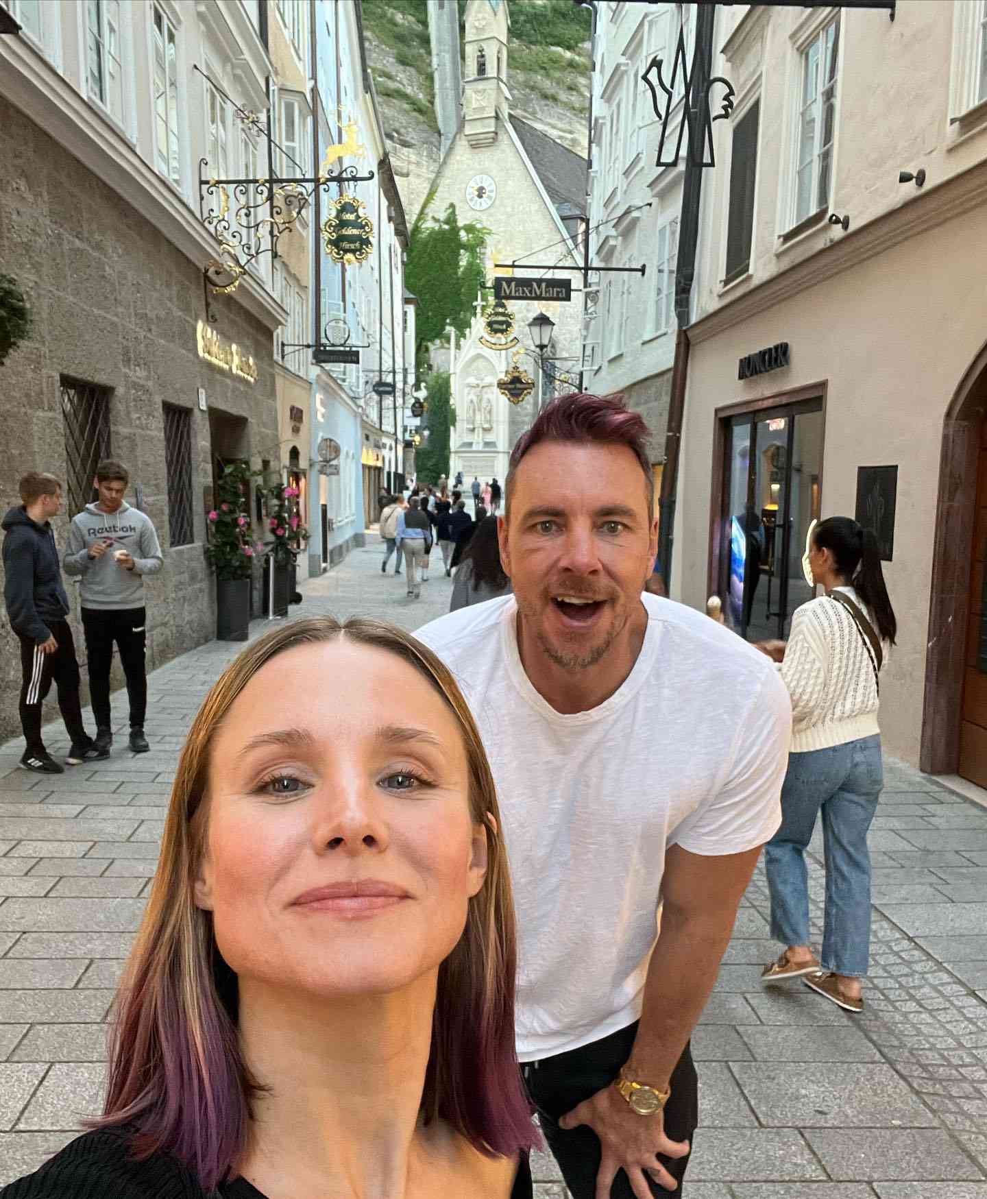 Dax Shepard and Kristen Bell Sport Matching Purple Hair as He Boasts, ‘Sexually Attracted to My Partner’